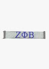 Zeta Phi Beta Austrian Crystal Cuff Bracelet Clear