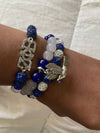 Zeta Phi Beta Bling Beaded Charm Bracelet Set