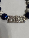 Zeta Phi Beta Bling Diamond Cut Beaded ZPB Bracelet