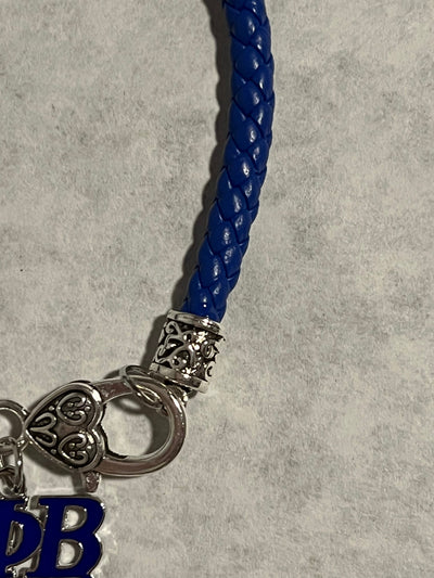 Zeta Phi Beta Bling ZPB Leather Charm Bracelet