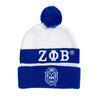 Zeta Phi Beta Embroidered Knit Beanie Cap