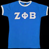 Zeta Phi Beta Ringer T-Shirt Blue