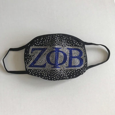 Zeta Phi Beta Sprinkle Bling Face Mask