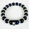 Zeta Phi Beta ZPB Tiger Eye Stone Bracelet Blue