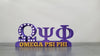 OMEGA PSI PHI Fraternity Desk Plate