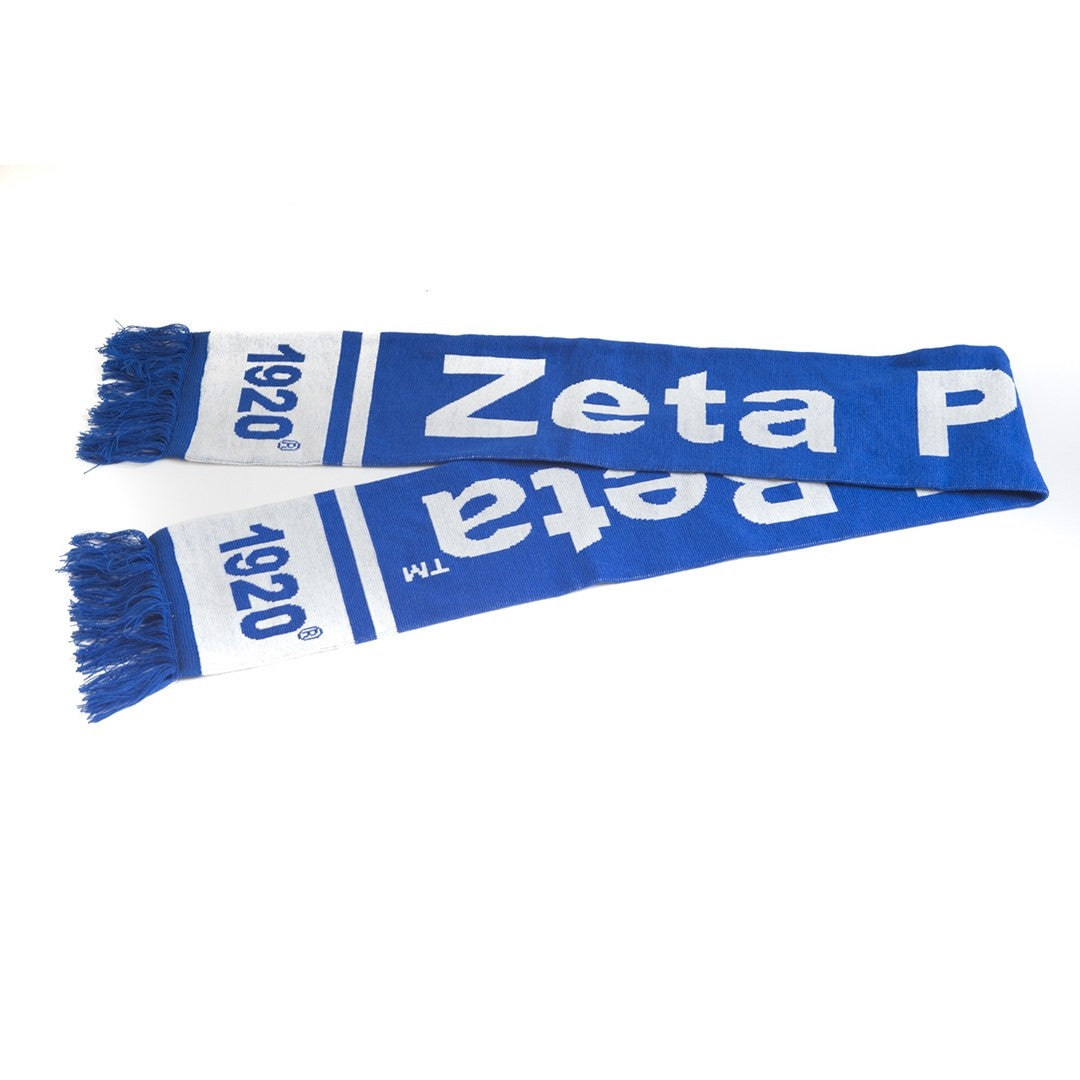 Zeta Phi Beta Knit Scarf White