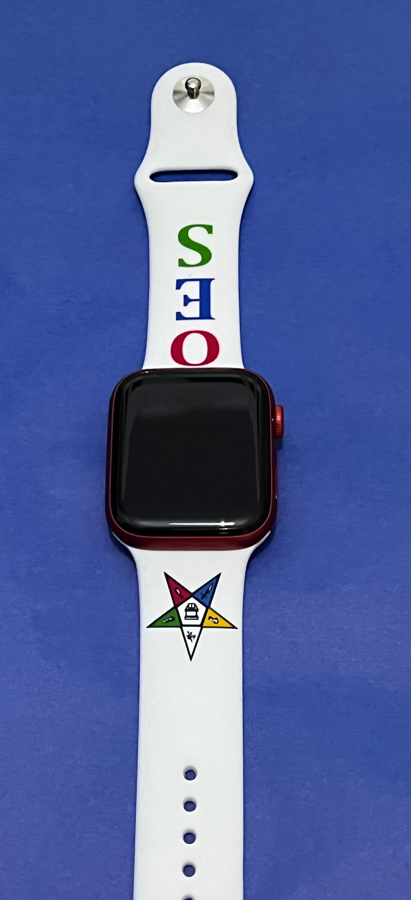 Delta Sigma Theta Black Apple Watch Band, Silicone Strap